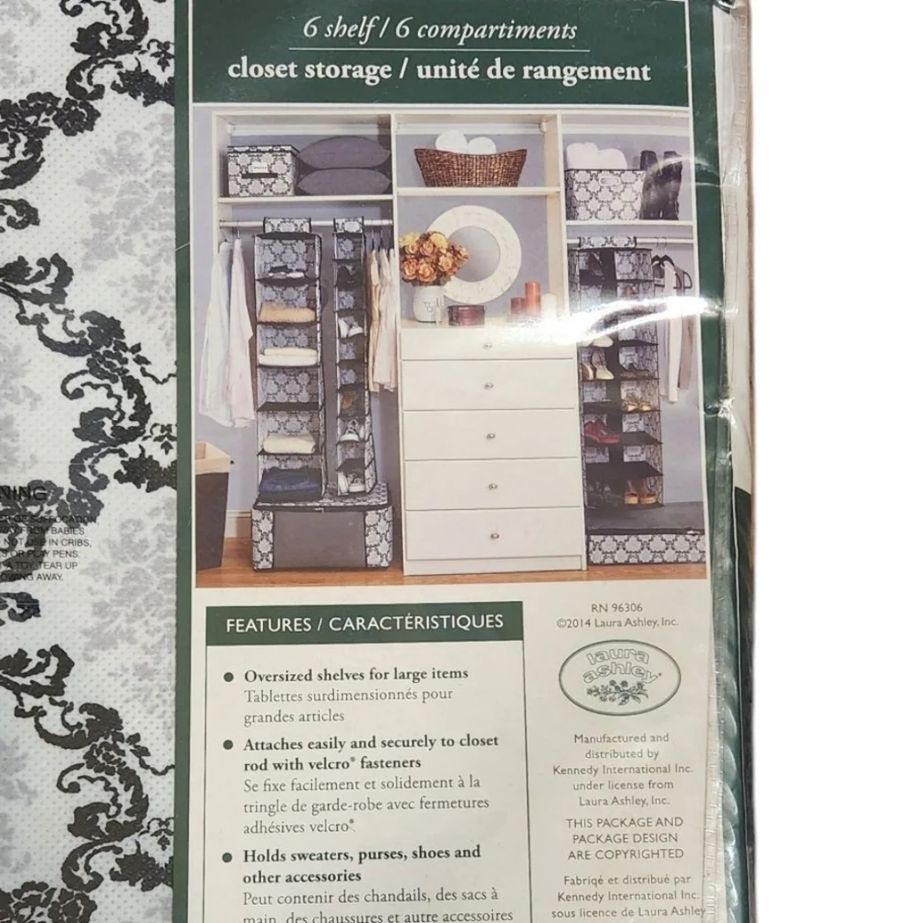 Laura Ashley Monochrome Organizer Set